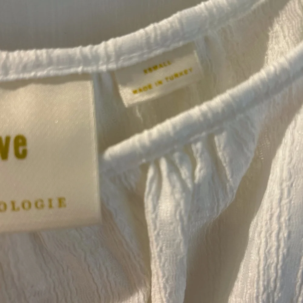 Maeve by Anthropologie White Puff Sleeve
